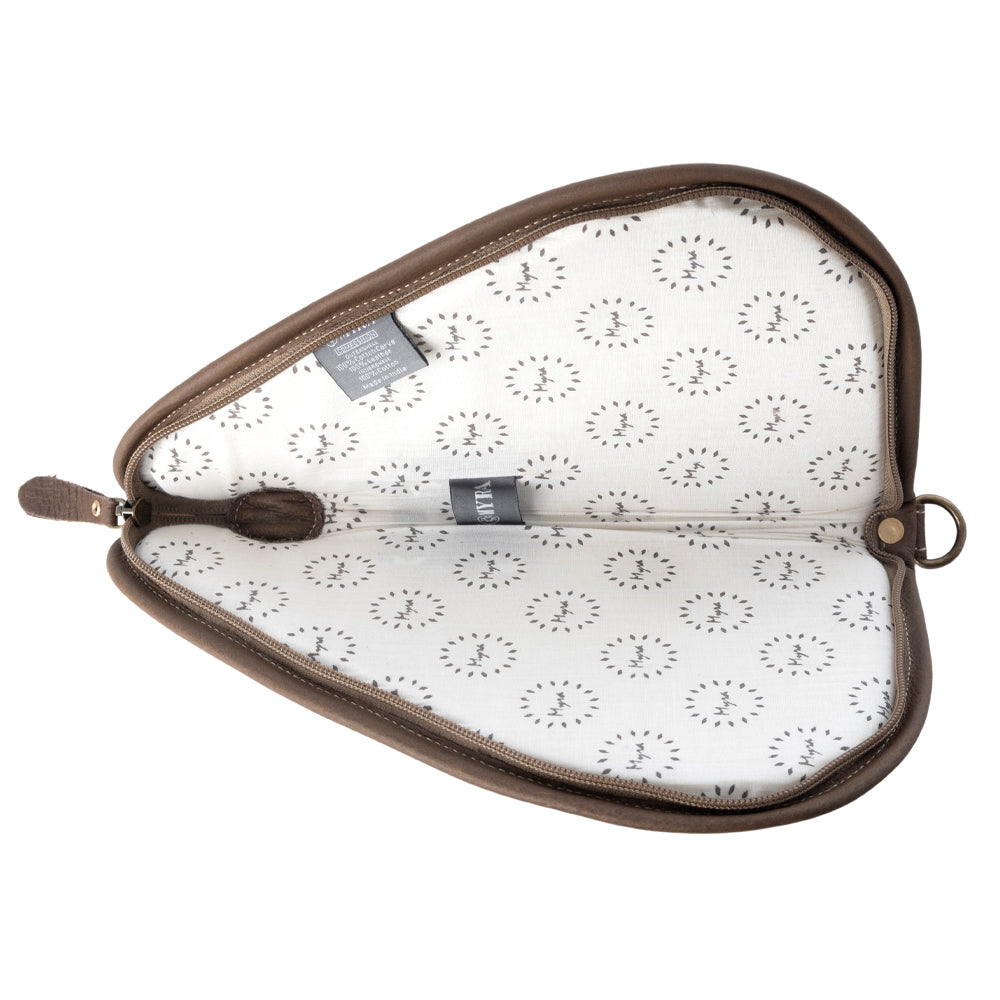 Myra Frontier Mark Cotton Leather Gun Case in Antique Olive