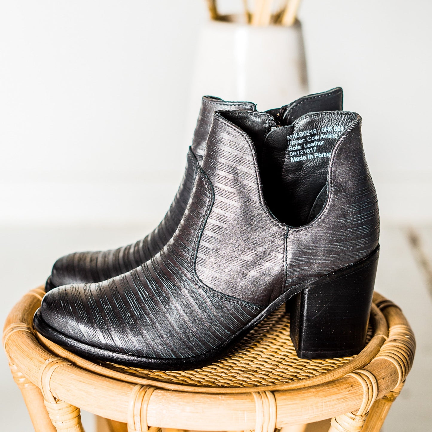 Blurred Lines Ankle Boot in Black