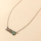 Myra Cowgirl cactus Charm Necklace for Women in Moonlit and Turquoise