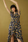 Bohera Marjorie Mellum Wrap-Over Floral Print Dress