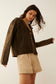 Deena Watson Hooded Patchwork Jacket