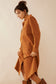 Jaipena Shirt Dress In Golden Sand