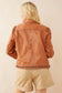 Octavia Jane Leather Jacket in Camel