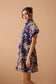 Midnight's Garden Dress In Blue