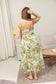 Ports of Call A-Line Dress In Off White and Green