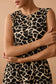 Destiny Pattern Empire Waist Dress In Black