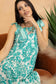 Mackenzie Bright Drop Waist Dress In Sky Blue