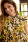 Blossom Paradise Empire Dress In Green