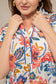Alexa Floral Shirt Dress In Multicolor