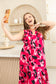Paige's Joy Pattern Shift Dress In Pink