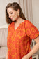 Michelle's Ribbons Top In Orange