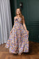 Jocelyn Joy Floral Dress In Purple