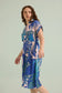 Island Breeze Shirt Dress  In Blue