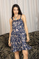 Kaia's Treasure A-Line Dress In Black and Mustard