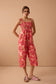 Danielle's Delight Floral Jumper In Red