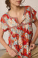 Posey Floral Print Top  In Multicolor