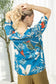 Plumeria Passion Top In Blue