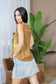 Odessa Whisper Top In Dark Green