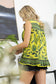 Paradise Place top  In Yellow and Green
