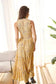 Bohera Summertrace Floral Smocked Sleeve Midi Dress in Pale Yellow
