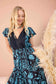 Bohera Songbloom V-Neck Sleevless Maxi Dress in Ocean Azure