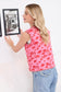 Bohera Sunset Palms Cotton Jacket in Blush Pink