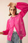 Lovestone County Beaded Shirt in Wild Pink