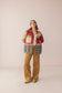 Mabel’s Moonshine Stitch Shacket in Red Clay