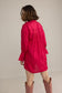 The Elowen Belle Woven Dress in Wine Pink