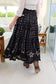 Clover Noir Cotton Skirt Ink Black