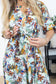 ArtHaus Garden Shirt Dress in Coral Bloom