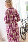 Palm Theory Maxi Dress in Plum & Cream