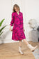 Spring Carnival Ruffle Dress in boysenberry color
