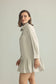 Blush Hour Pleated Mini Dress in Lunar Rock