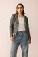Shadow Storm Leather Jacket in Moon Grey