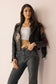 Thorn & Thunder Leather Jacket in Ink Bloom