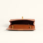 Loyal West Savi Small Embossed & Grained Leather Bag - Amber Glow