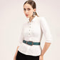 Loyal West Sophia Belt- Turquoise Floral Leather