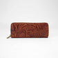 Loyal West RANCH ROAD JEWELERY CASE IN HAND FINISHED EMBOSSED LEATHER - BROWN