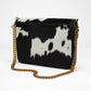 Loyal West LW ON THE GO MEDIUM CHAIN BAG IN COWHIDE AND  CALFSKIN