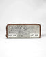 Loyal West RANCH ROAD JEWELERY CASE IN BROWN & WHITE COWHIDE