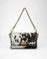 Loyal West SAVI MINI BAG IN BLACK & WHITE COWHIDE