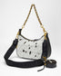 Loyal West JOE QUILTED NAPPA LEATHER BAG - BLACK & WHITE COWHIDE