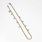 Loyal West HEART CHARM CHAIN IN WHITE CALF LEATHER (2 In 1 Crossbody Chain)