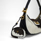 Loyal West SOPHIA MICRO BAG CHARM IN BLACK & WHITE COWHIDE