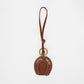 Loyal West HORSE SHOE BAG CHARM IN CALF LEATHER - TAN