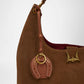 Loyal West HORSE SHOE BAG CHARM IN CALF LEATHER - TAN