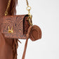 Loyal West HORSE SHOE BAG CHARM IN CALF LEATHER - TAN