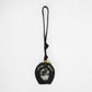 Loyal West HORSE SHOE BAG CHARM IN BLACK & WHITE COWHIDE