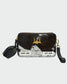 Loyal West SHELL MINI PURSE IN BLACK & WHITE COWHIDE